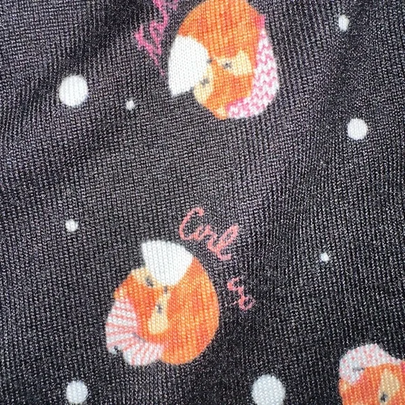 Cuddl Duds Fox Pattern Black Pajama Set - Picture 2 of 10